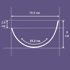 Каркас для бюстгальтера 15,5 тип 4